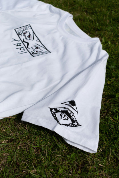Sukuna Embroidered White T-Shirt (Pre-Order)