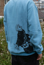 Load image into Gallery viewer, Gojo Embroidered Sky Blue Crewneck (Pre-Order)
