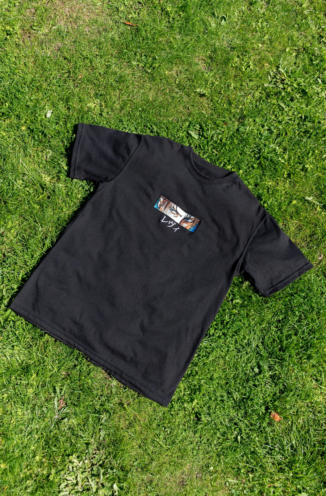 Levi Embroidered Black T-Shirt (Pre-Order)