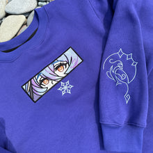 Load image into Gallery viewer, Layla Embroidered Blue Crewneck (Pre-Order)
