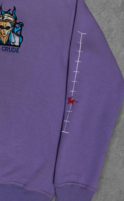 Nanami Kento Embroidered Light Purple Crewneck (Pre-Order)