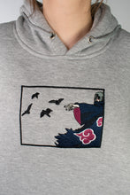 Load image into Gallery viewer, Itachi Light Grey Embroidered Hoodie
