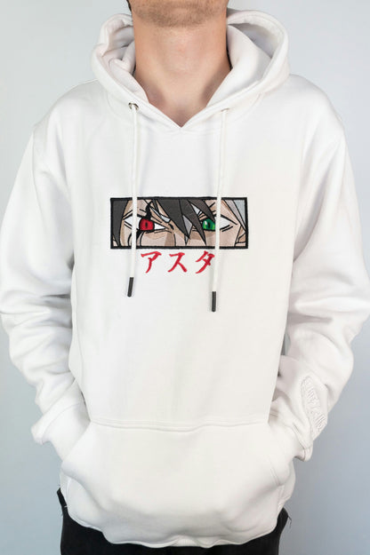 Asta Embroidered White Hoodie