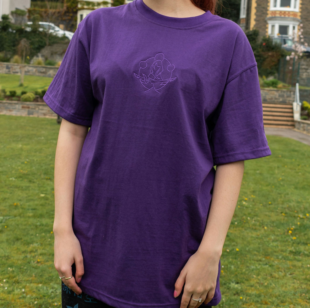 Raiden Shogun Purple Over-Sized T-Shirt
