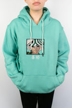Load image into Gallery viewer, Urahara Embroidered Mint Hoodie
