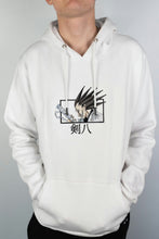 Load image into Gallery viewer, Kenpachi Embroidered White Hoodie
