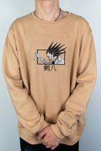 Load image into Gallery viewer, Kenpachi Embroidered Beige Crewneck
