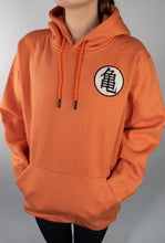 Load image into Gallery viewer, Kame House Symbol Embroidered Light Orange Hoodie
