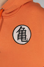 Load image into Gallery viewer, Kame House Symbol Embroidered Light Orange Hoodie
