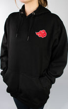 Load image into Gallery viewer, Akatsuki Symbol Embroidered Black Hoodie
