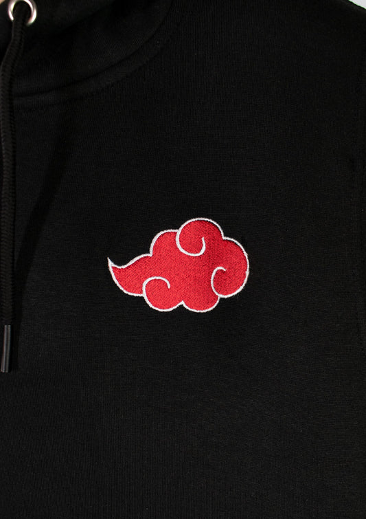Akatsuki Symbol Embroidered Black Hoodie