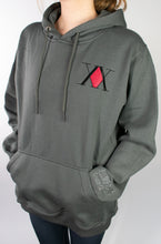 Load image into Gallery viewer, HxH Symbol Embroidered Dark Grey Hoodie
