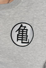Load image into Gallery viewer, Kame House Symbol Embroidered Light Grey Crewneck
