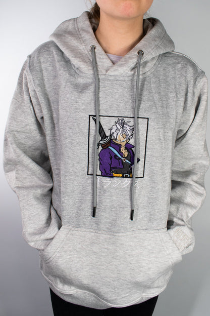 Future Trunks Light Grey Embroidered Hoodie