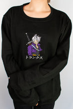 Load image into Gallery viewer, Future Trunks Black Embroidered Crewneck
