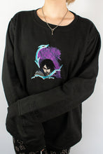 Load image into Gallery viewer, Sasuke w/ Susanoo Black Embroidered Crewneck
