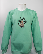 Load image into Gallery viewer, Shikamaru Mint Embroidered Crewneck
