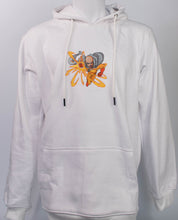 Load image into Gallery viewer, One Punch Man Saitama White Embroidered Hoodie
