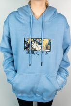 Load image into Gallery viewer, Minato Reanimated Light Blue Embroidered Hoodie
