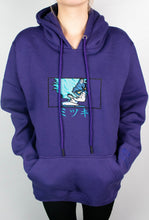 Load image into Gallery viewer, Mitsuki Sage Mode Dark Purple Embroidered Hoodie

