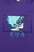 Load image into Gallery viewer, Mitsuki Sage Mode Dark Purple Embroidered Hoodie
