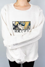 Load image into Gallery viewer, Minato Reanimated White Embroidered Crewneck
