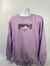 Load image into Gallery viewer, Keqing Embroidered Lavender Crewneck
