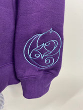 Load image into Gallery viewer, Mona Embroidered Purple Crewneck
