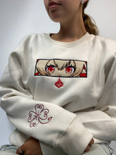 Load image into Gallery viewer, Klee Embroidered Cream Crewneck
