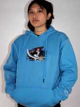 Load image into Gallery viewer, Shanks Embroidered w/ Print on Back Sky Blue Hoodie

