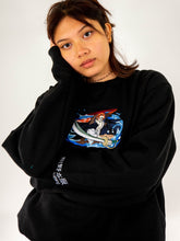 Load image into Gallery viewer, Shanks Embroidered w/ Print on Back Black Crewneck
